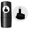 Ballstempel Svart Finger