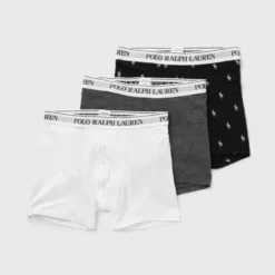 Boxer 3pack Hvit/Grå/Navy Herre