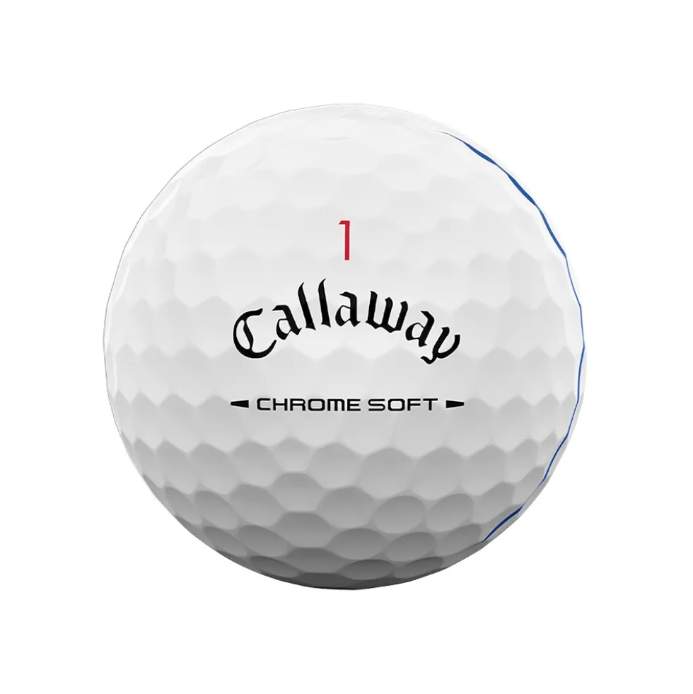 Chrome Soft Triple Track Golfball Hvit