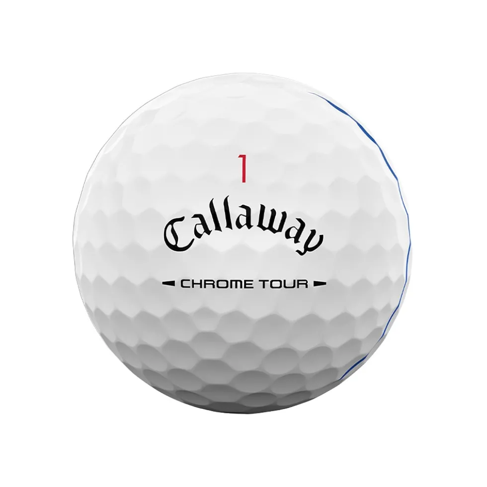 Chrome Tour Triple Track Golfball Hvit