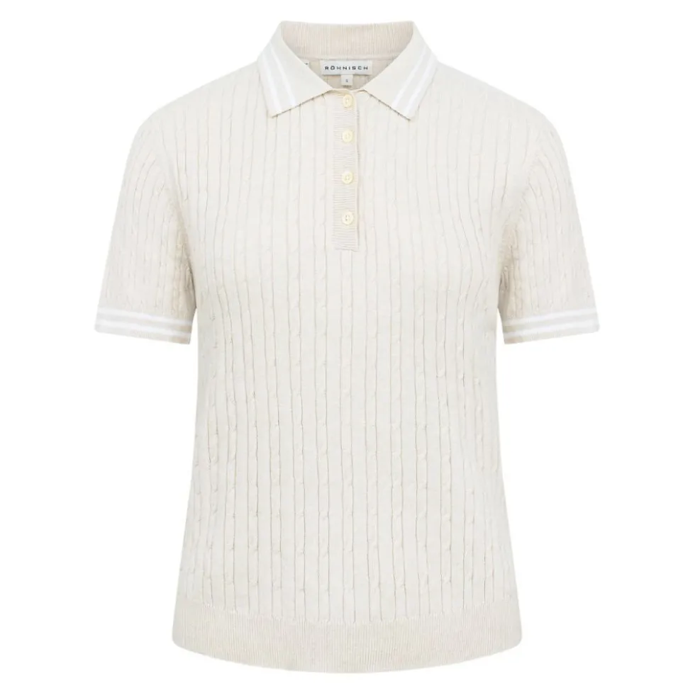 Classic Cable Pique Dame Oatmeal