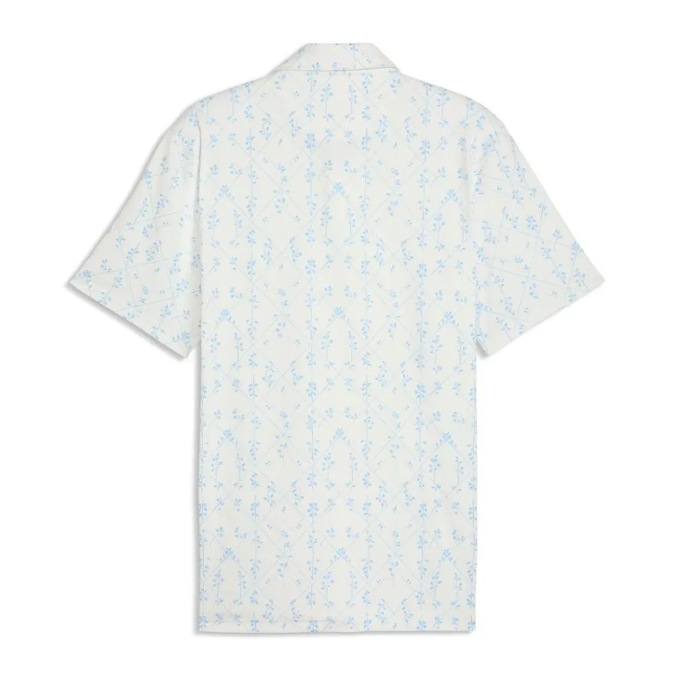 Cloudspun Argyle Bloom Pique Herre Hvit/Lyseblå