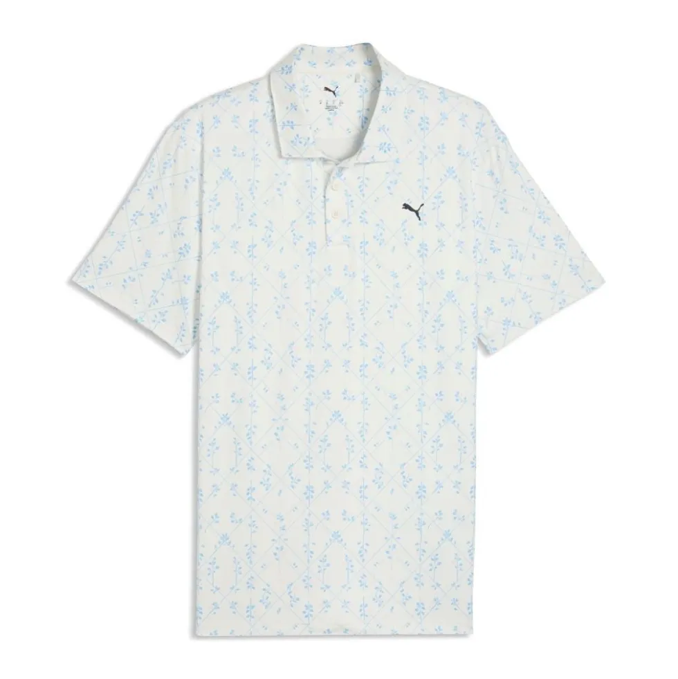 Cloudspun Argyle Bloom Pique Herre Hvit/Lyseblå