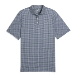 Cloudspun Mono Check Pique Herre Hvit/Navy
