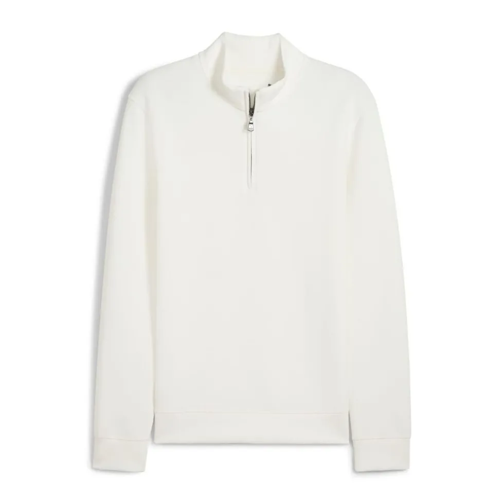 Cloudspun 1/4 Zip Fleece Herre Hvit