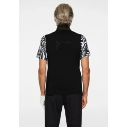 Dane Hybrid Strikket Zip Vest Herre Svart