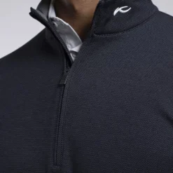 Essentials Half Zip Midlayer Herre Navy/Grå