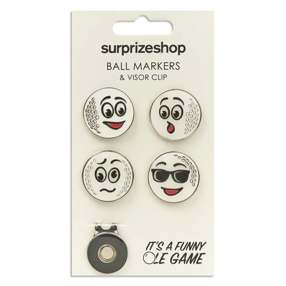 Funny Ole Game Markører 4-Pack m/ Visor Clip