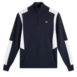 Kendrick Knitted Zip Genser Herre Navy