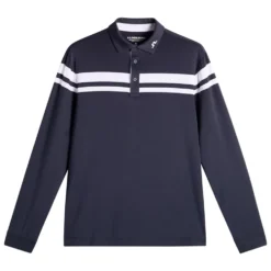 Kenny LS Stripe Pique Herre Navy