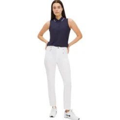 Miriam Sleeveless Pique Dame Navy