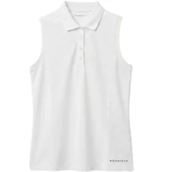 Miriam Sleeveless Pique Dame Hvit