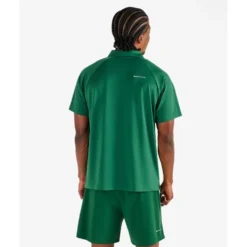 Performance Zip Raglan Pique Herre Grønn