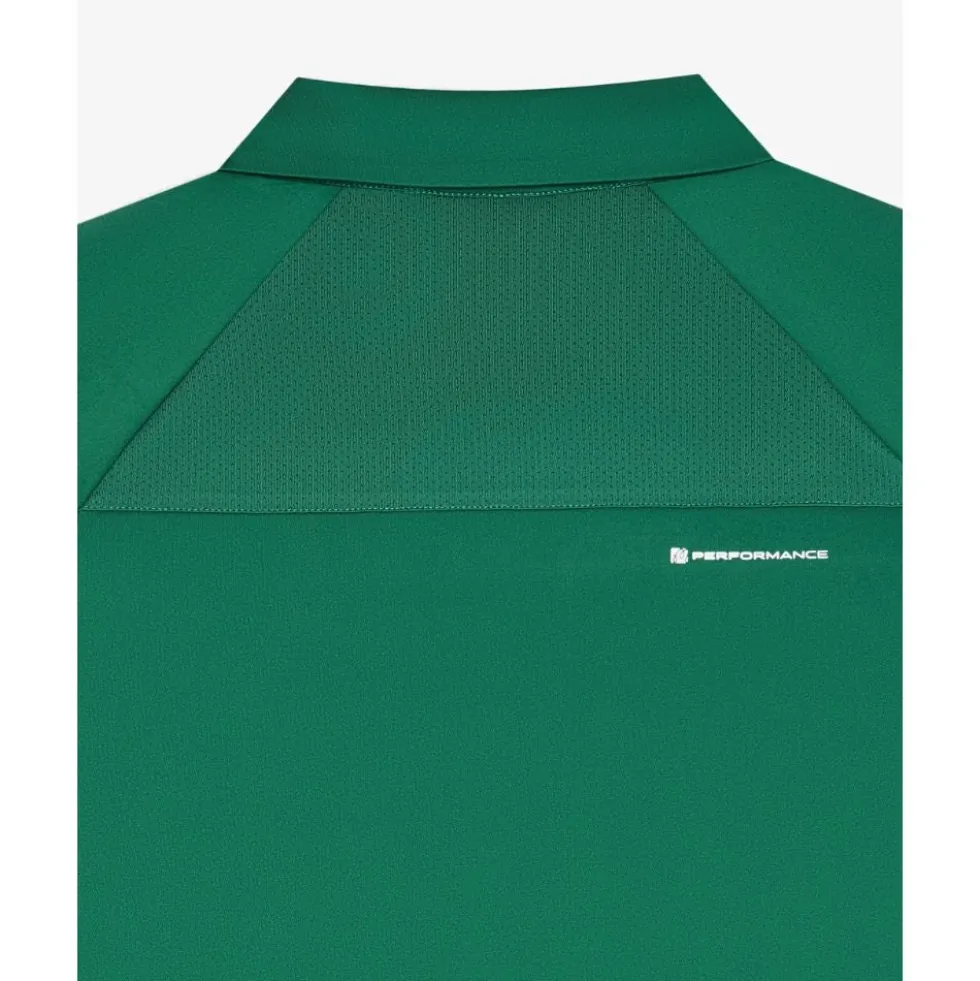 Performance Zip Raglan Pique Herre Grønn