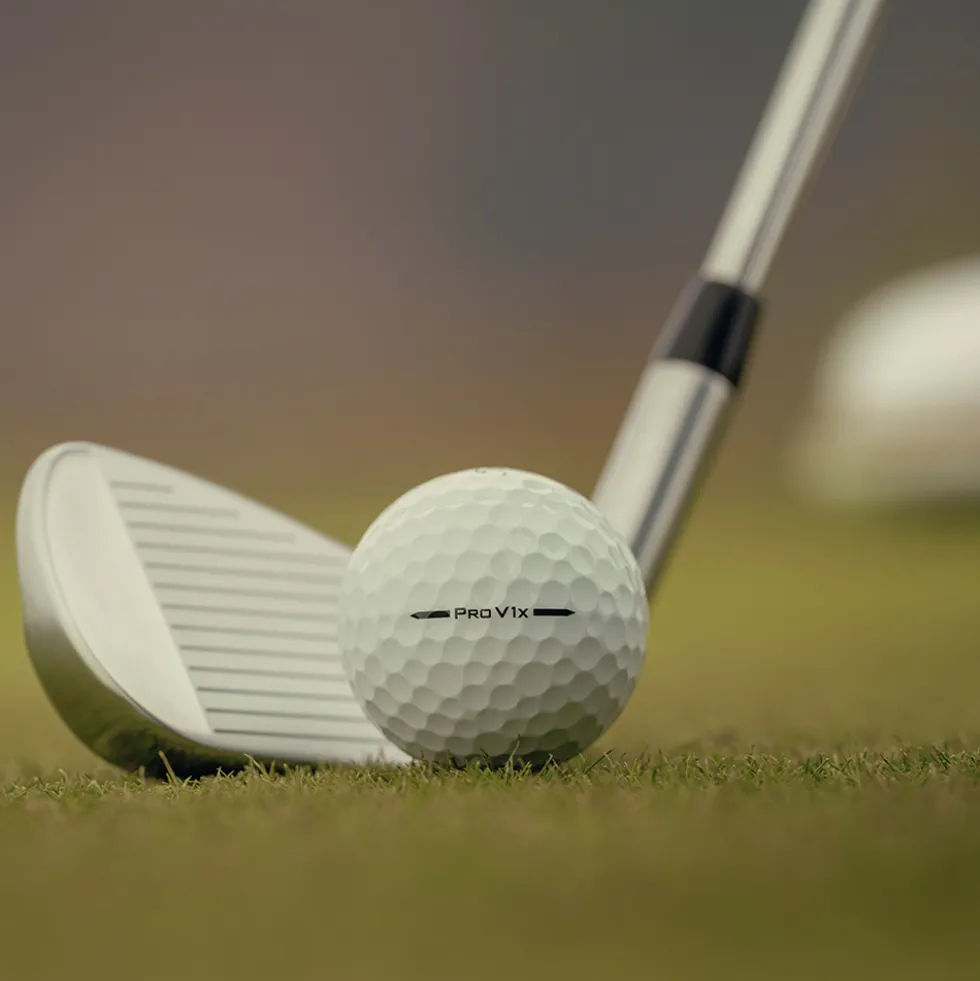 Pro V1x Golfball Golfshopen.no Logo Hvit