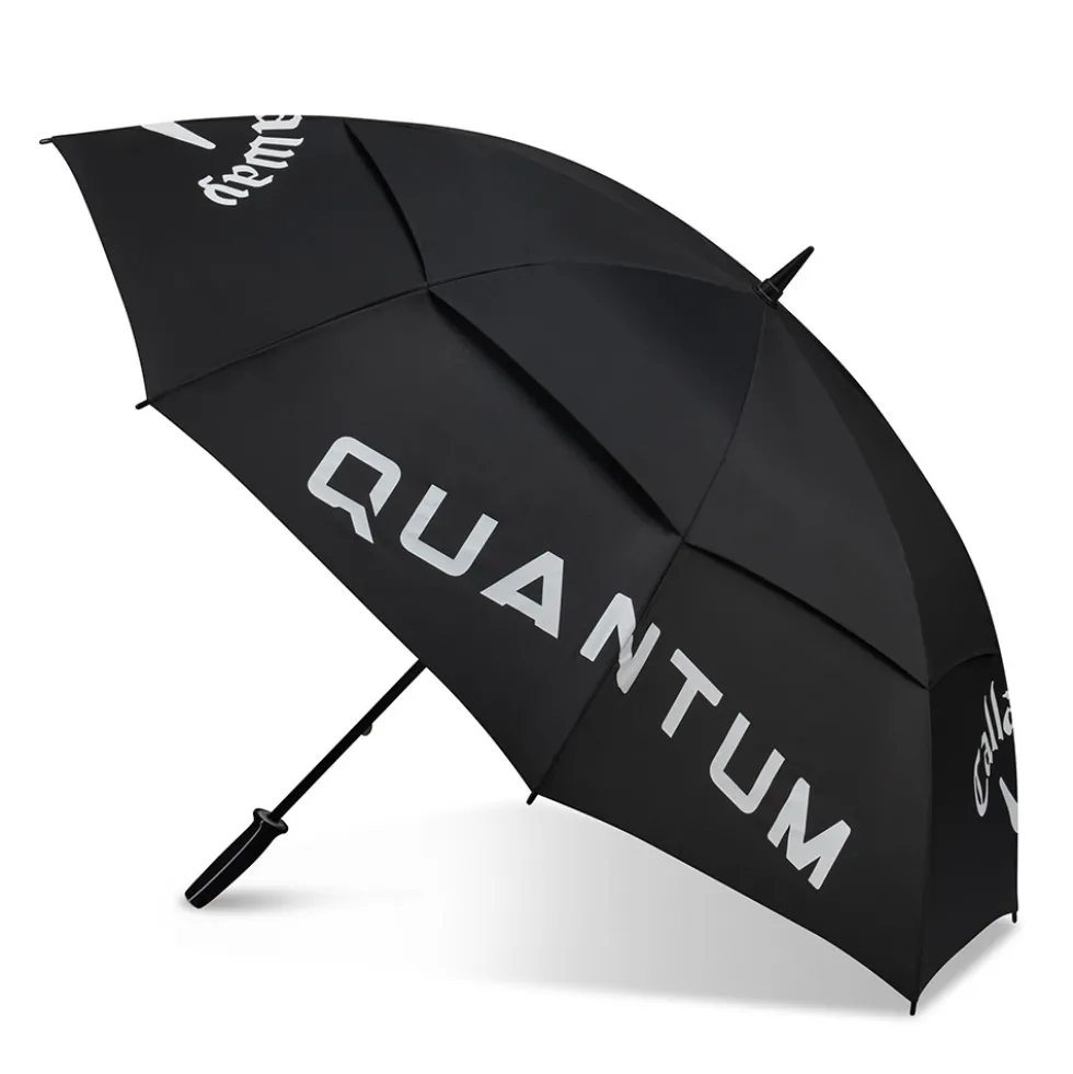 Quantum Double Canopy Paraply 68" Svart
