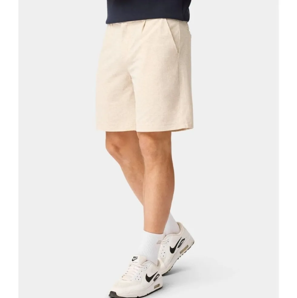Ridgeweave Pleated Shorts Herre Sand