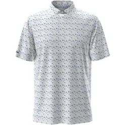 RLX Tailored Fit Performance Pique Herre Hvit/Blå