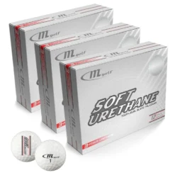 Soft 3-lags Golfball Hvit 3 Dusin