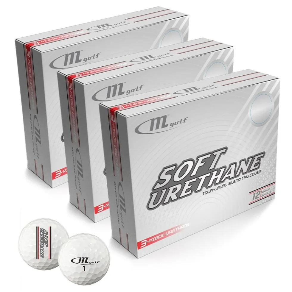 Soft 3-lags Golfball Hvit 3 Dusin