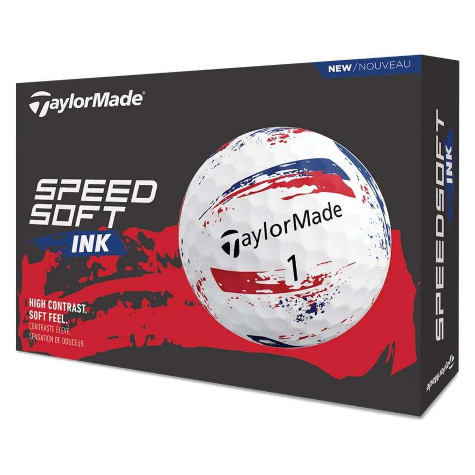SpeedSoft INK Golfball Blå/Rød