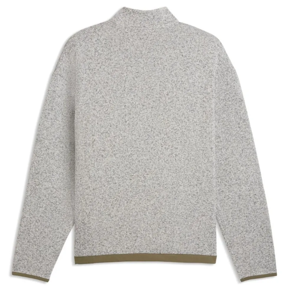 X GGNC Quarter Zip Genser Herre Hvit